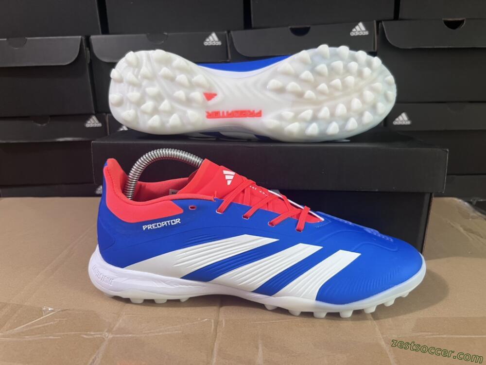 Adidas Predator 24 Elite TF Low-Tops Soccer Shoes - Blue/Red/White