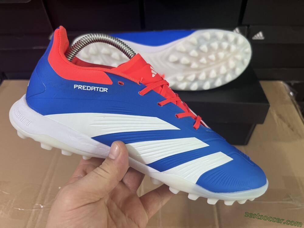 Adidas Predator 24 Elite TF Low-Tops Soccer Shoes - Blue/Red/White