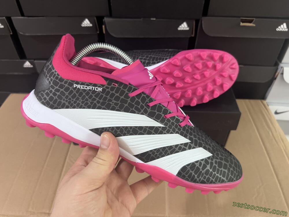Adidas Predator 24 Elite TF Low-Tops Soccer Shoes - Black/Red/White