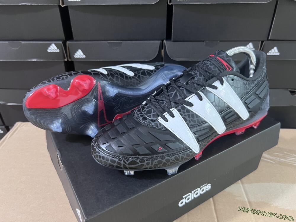 Adidas Predator Accelerator 94 FG Low-Tops Soccer Cleats - Black/White/Red