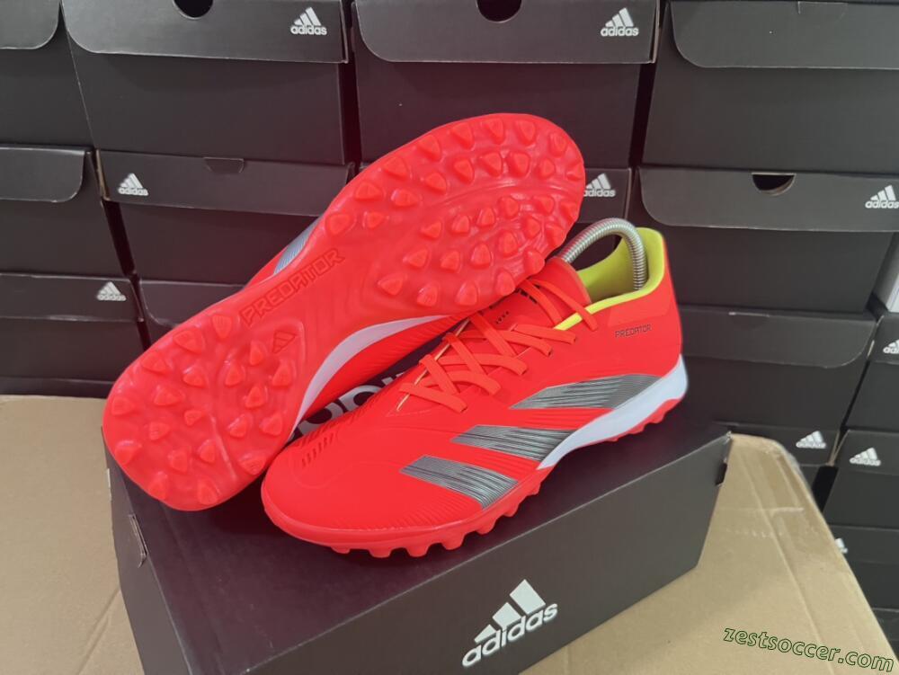 Adidas Predator Elite TF Low-Tops Soccer Shoes - Red/Black/White