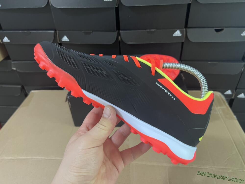 Adidas Predator 24 Elite TF Low-Tops Soccer Shoes - Black/White/Orange