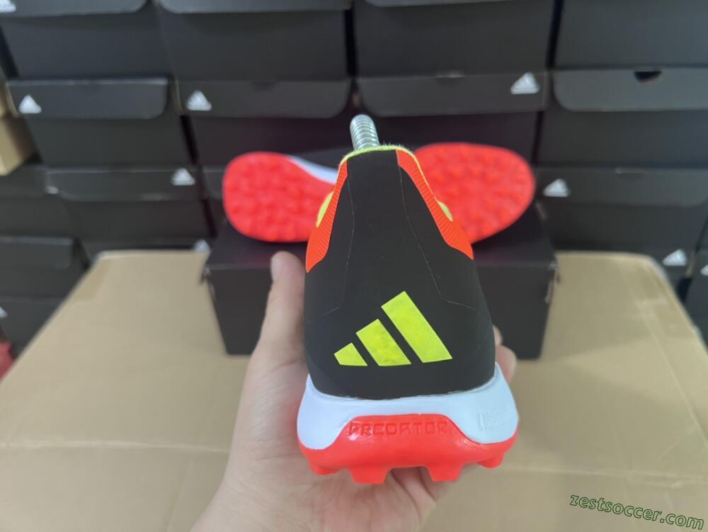 Adidas Predator 24 Elite TF Low-Tops Soccer Shoes - Black/White/Orange