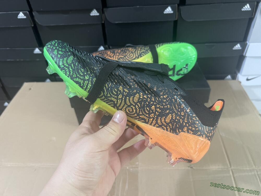 Adidas Predator Elite Foldover Tongue FG Low-Tops Soccer Cleats - Black/White/Green