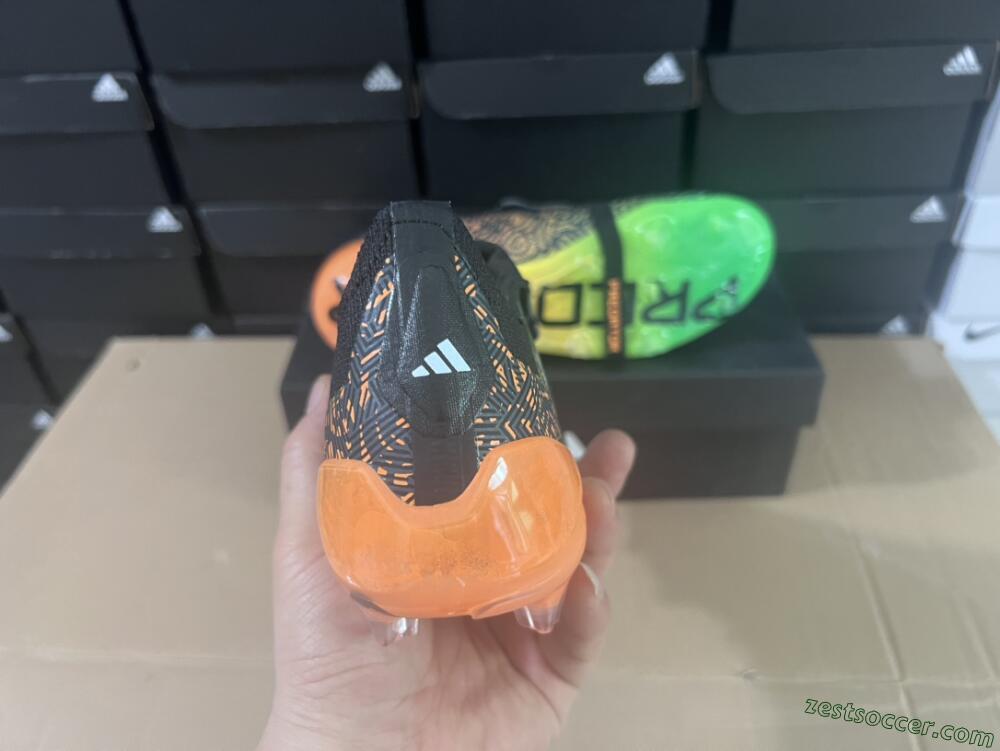 Adidas Predator Elite Foldover Tongue FG Low-Tops Soccer Cleats - Black/White/Green