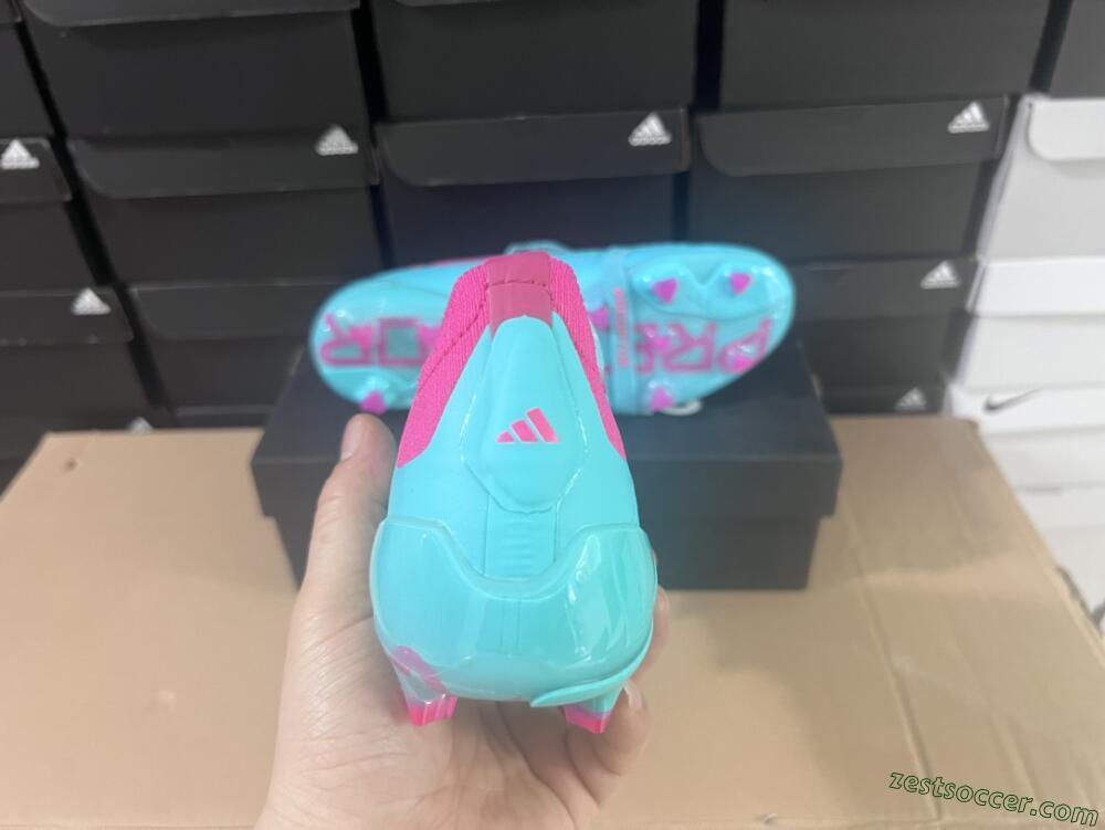 Adidas Predator Elite Foldover Tongue FG Low-Tops Soccer Cleats - Jade/Red/Pink