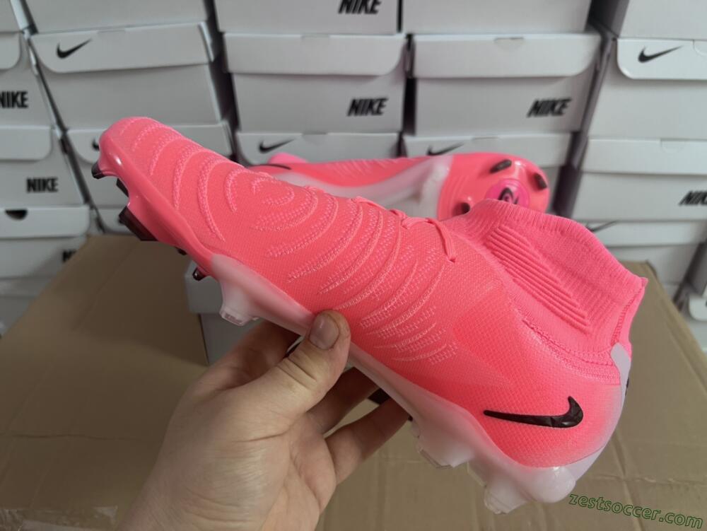 Nike Phantom Luna Elite FG High-Tops Soccer Cleats - Pink/Black