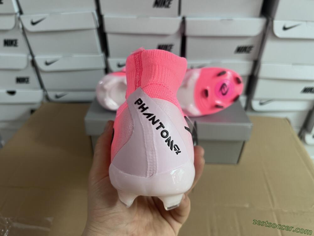 Nike Phantom Luna Elite FG High-Tops Soccer Cleats - Pink/Black