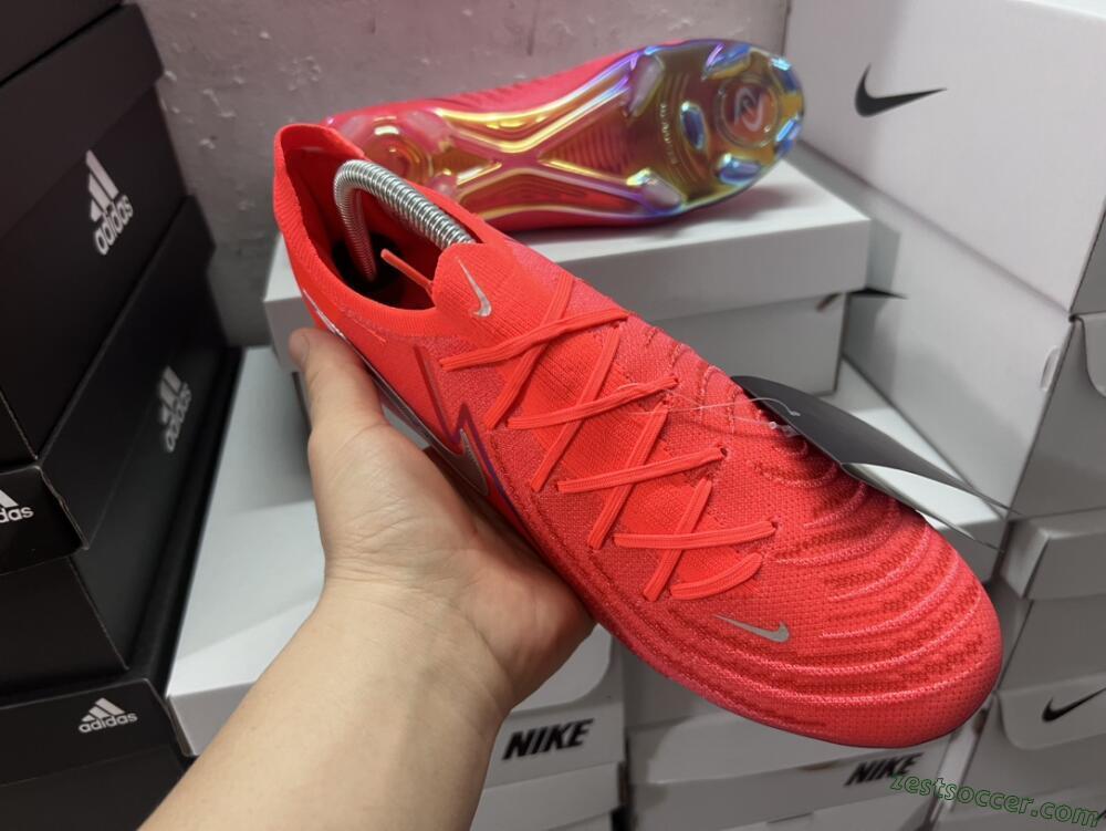 Nike Phantom Luna Elite FG Low-Tops Soccer Cleats - Red/Blue/Gold