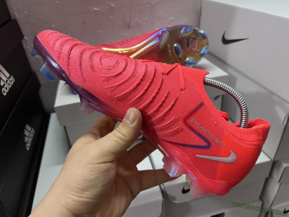Nike Phantom Luna Elite FG Low-Tops Soccer Cleats - Red/Blue/Gold