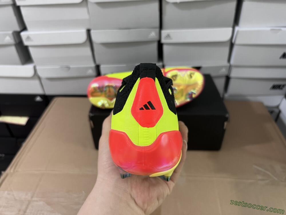 Adidas Predator Elite Foldover Tongue FG Low-Tops Soccer Cleats - Yellow/Black/Red