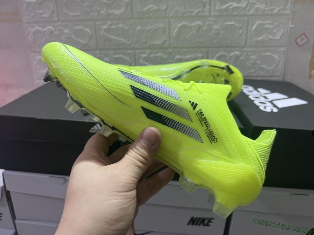 Adidas F50 Adizero FG Low-Tops Soccer Cleats - Yellow/Black