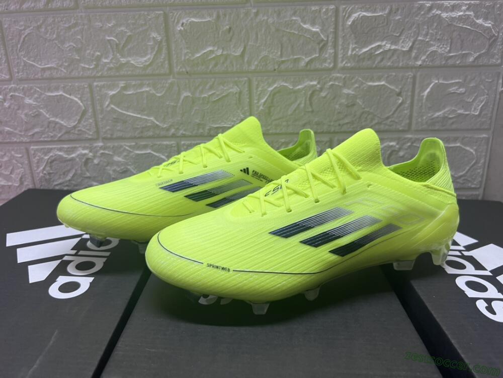 Adidas F50 Adizero FG Low-Tops Soccer Cleats - Yellow/Black