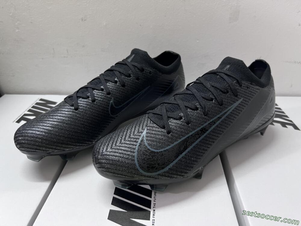 Nike Air Zoom Mercurial Vapor 16 Elite FG Low-Tops Soccer Cleats - Black/Blue/Jade
