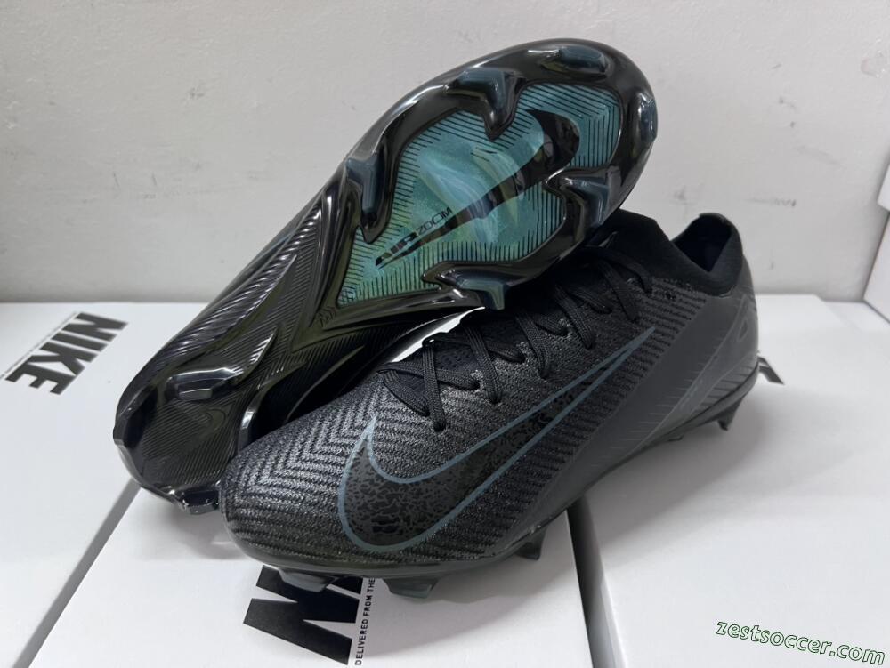 Nike Air Zoom Mercurial Vapor 16 Elite FG Low-Tops Soccer Cleats - Black/Blue/Jade