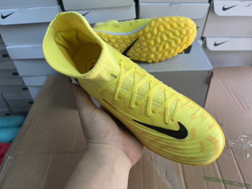 Nike Phantom Luna Elite NU TF High-Tops Soccer Shoes - Yellow/Red/Black