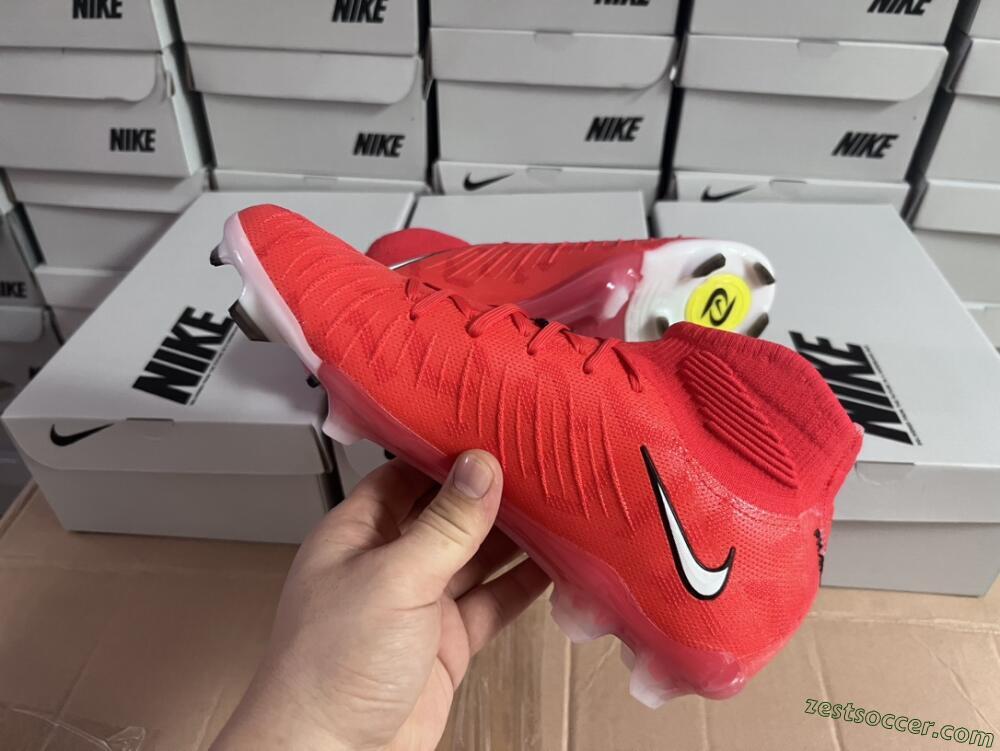 Nike Phantom Luna Elite FG High-Tops Soccer Cleats - Pink/White/Black