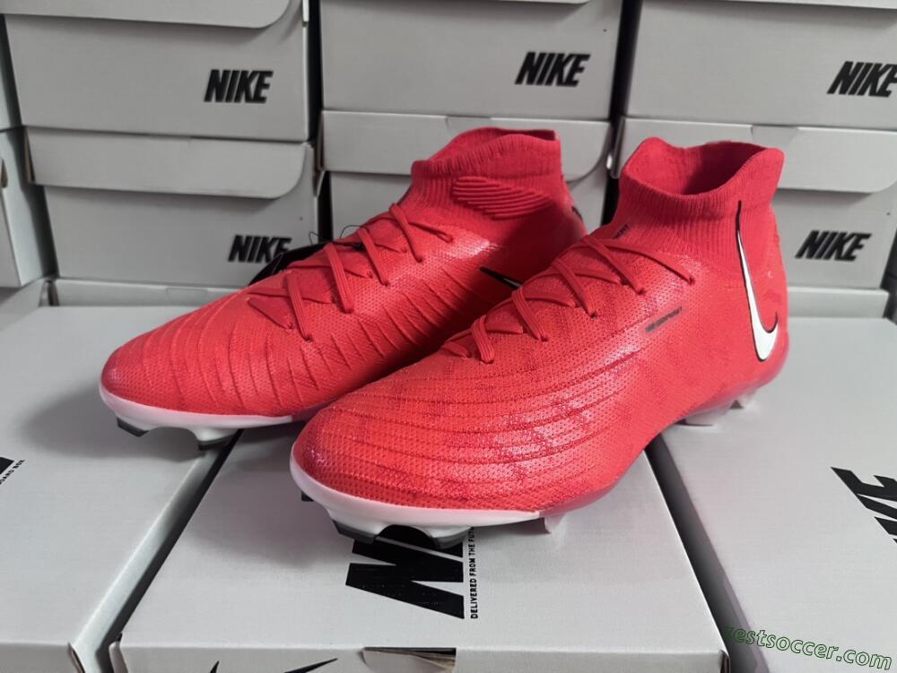 Nike Phantom Luna Elite FG High-Tops Soccer Cleats - Pink/White/Black