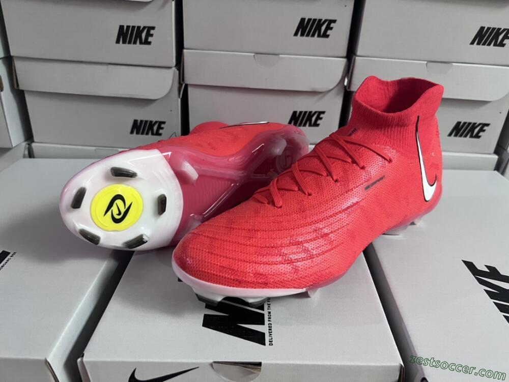 Nike Phantom Luna Elite FG High-Tops Soccer Cleats - Pink/White/Black