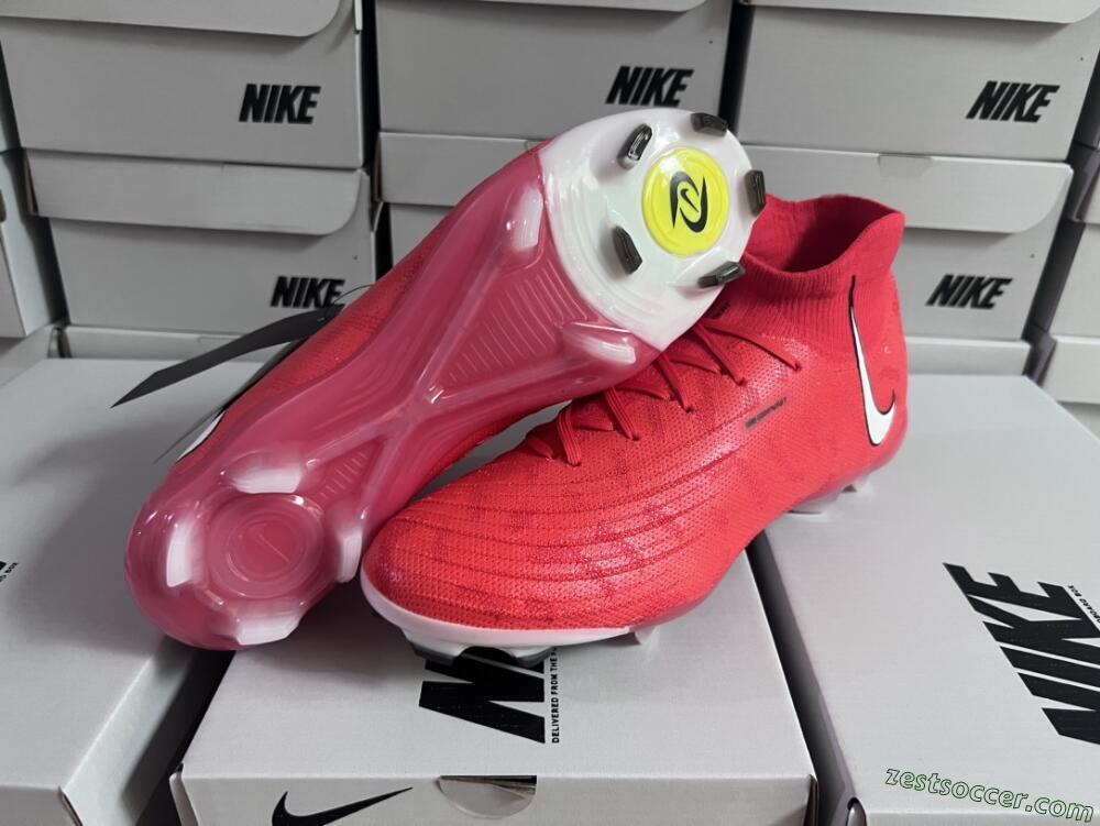 Nike Phantom Luna Elite FG High-Tops Soccer Cleats - Pink/White/Black