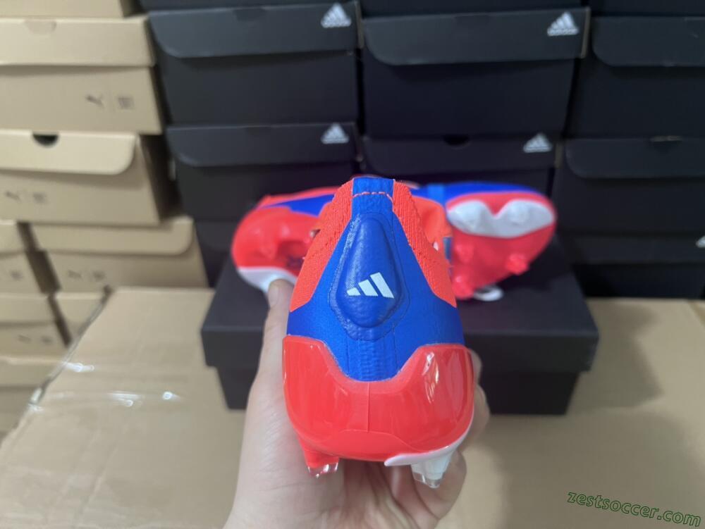 Adidas Predator Elite Foldover Tongue FG Low-Tops Soccer Cleats - Blue/White/Red
