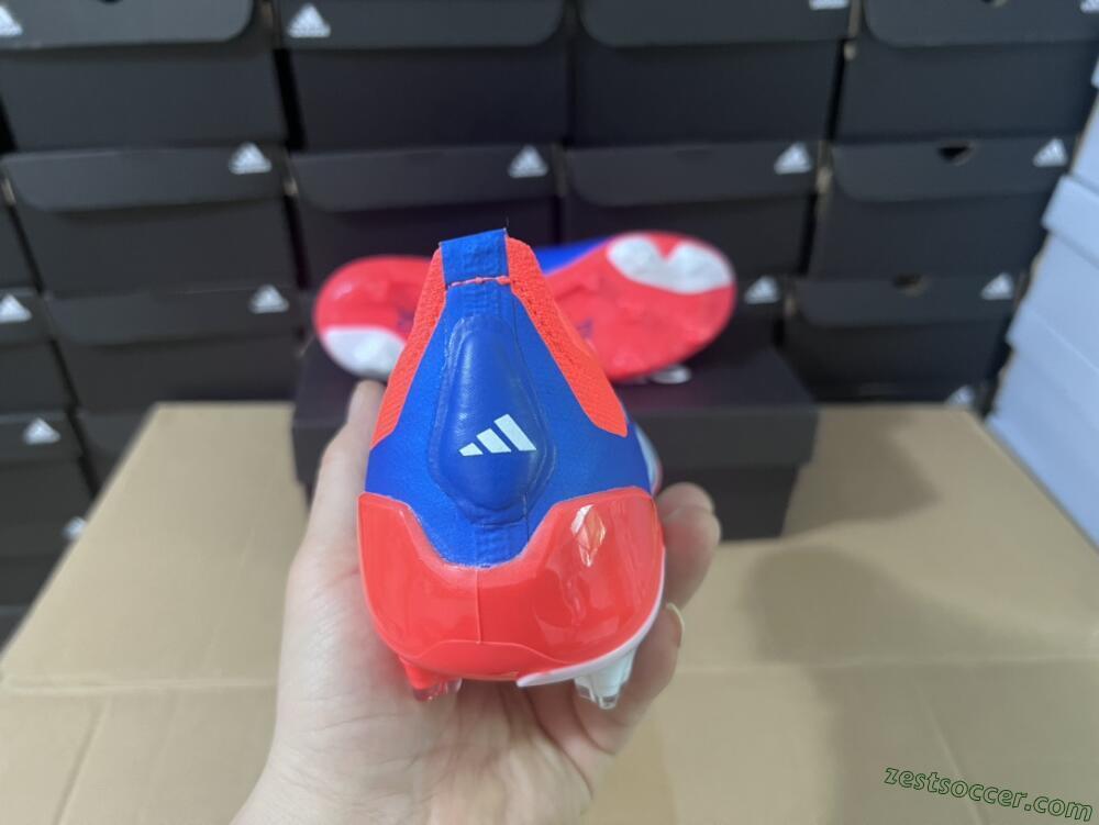 Adidas Predator Elite Laceless FG Low-Tops Soccer Cleats - Blue/White/Red
