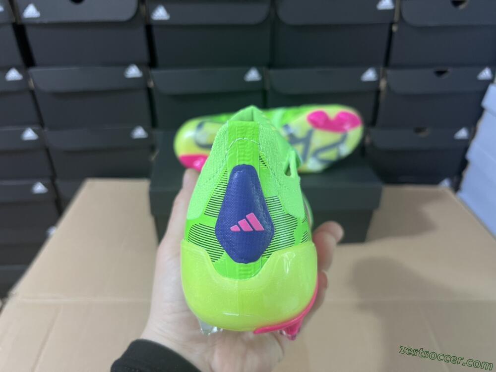 Adidas Predator Elite Foldover Tongue FG Low-Tops Soccer Cleats - Green/Pink/Purple/Yellow
