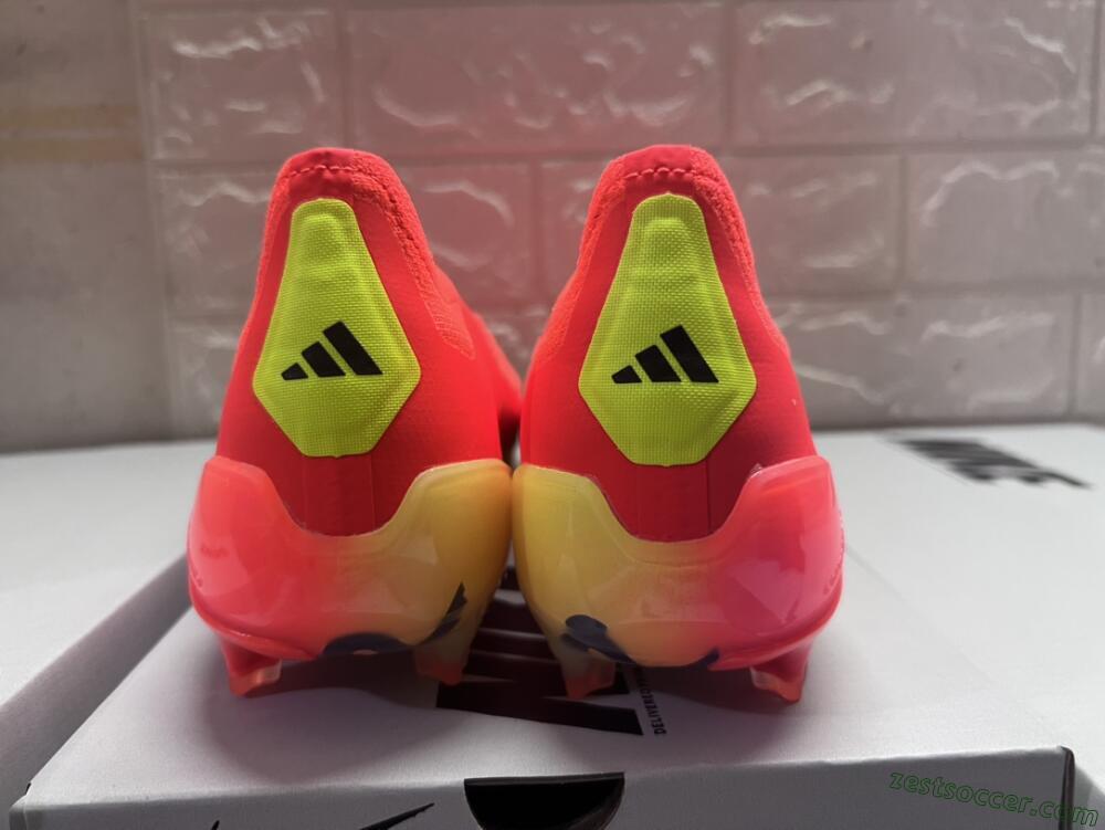 Adidas Predator Accuracy+ FG Low-Tops Soccer Cleats - Red/Black/Blue