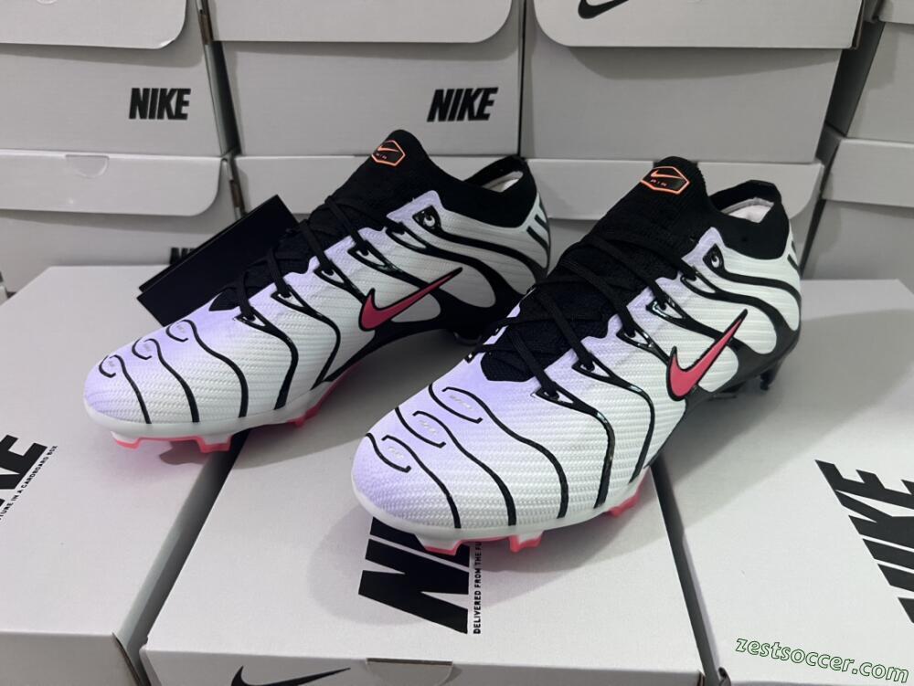 Nike Air Zoom Mercurial Vapor 15 Elite FG Low-Tops Soccer Cleats - White/Black/Red