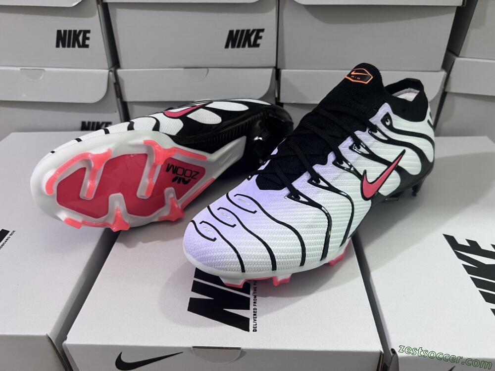 Nike Air Zoom Mercurial Vapor 15 Elite FG Low-Tops Soccer Cleats - White/Black/Red