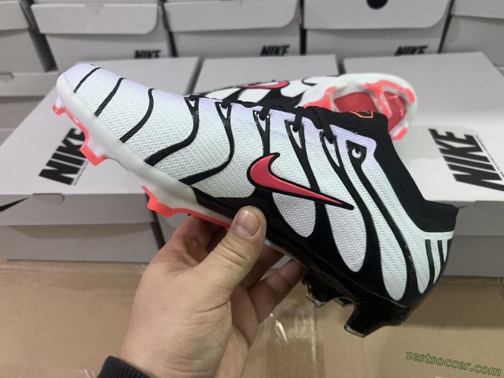 Nike Air Zoom Mercurial Vapor 15 Elite FG Low-Tops Soccer Cleats - White/Black/Red