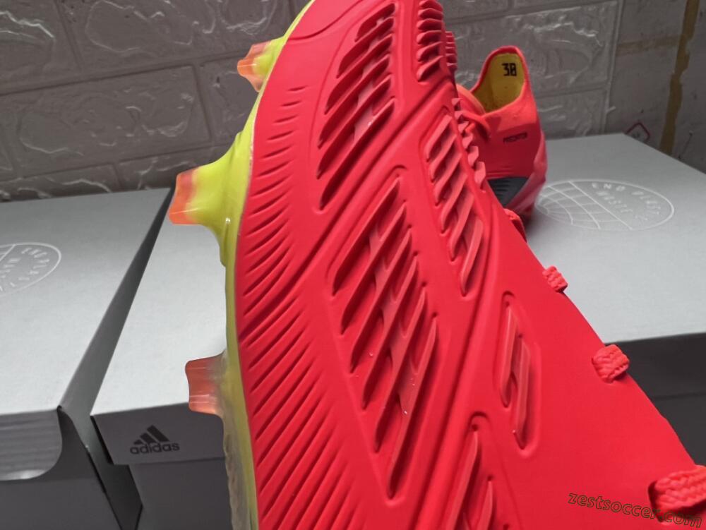 Adidas Predator Accuracy.1 FG Low-Tops Soccer Cleats - Red/Black/Blue