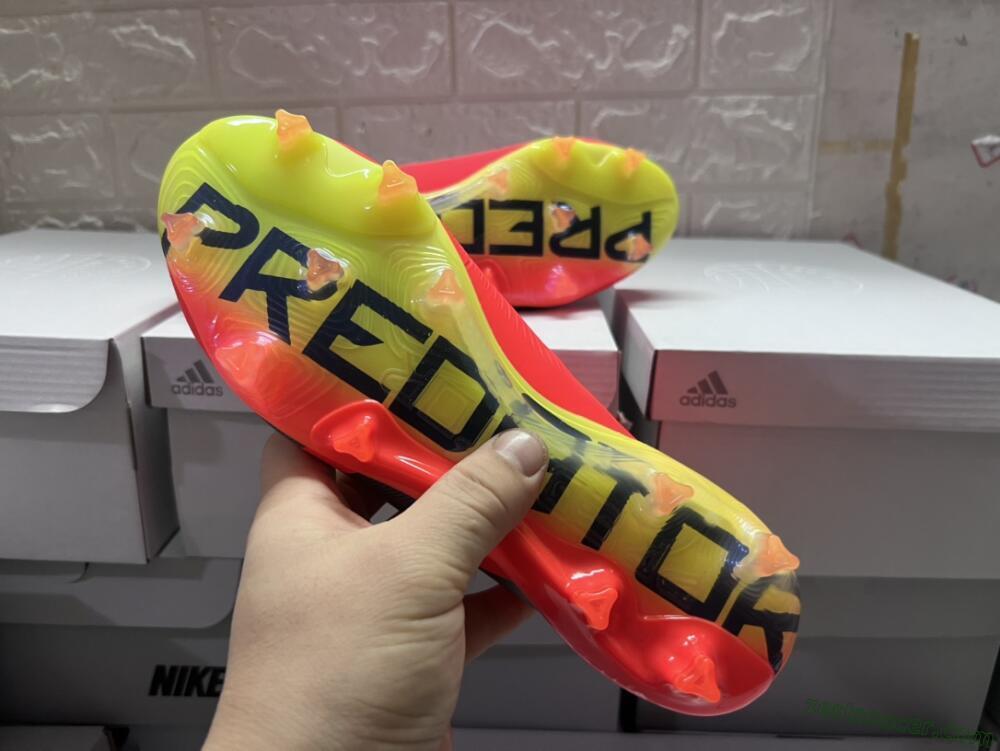 Adidas Predator Accuracy.1 FG Low-Tops Soccer Cleats - Red/Black/Blue