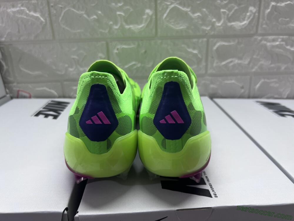 Adidas Predator Accuracy.1 FG Low-Tops Soccer Cleats - Green/Yellow/Purple