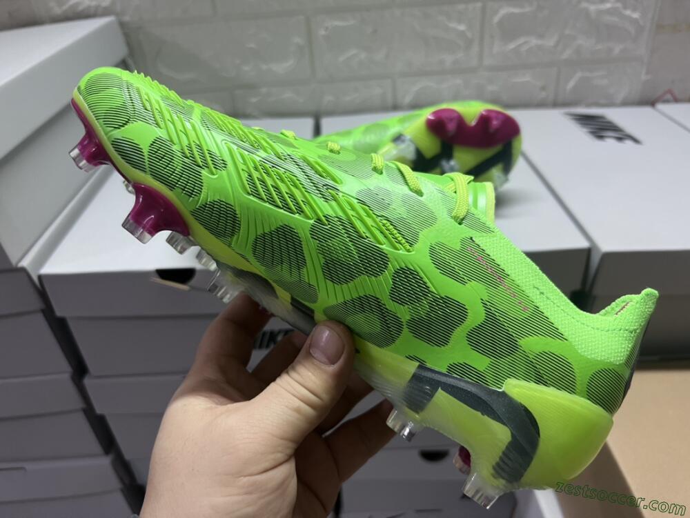 Adidas Predator Accuracy.1 FG Low-Tops Soccer Cleats - Green/Yellow/Purple