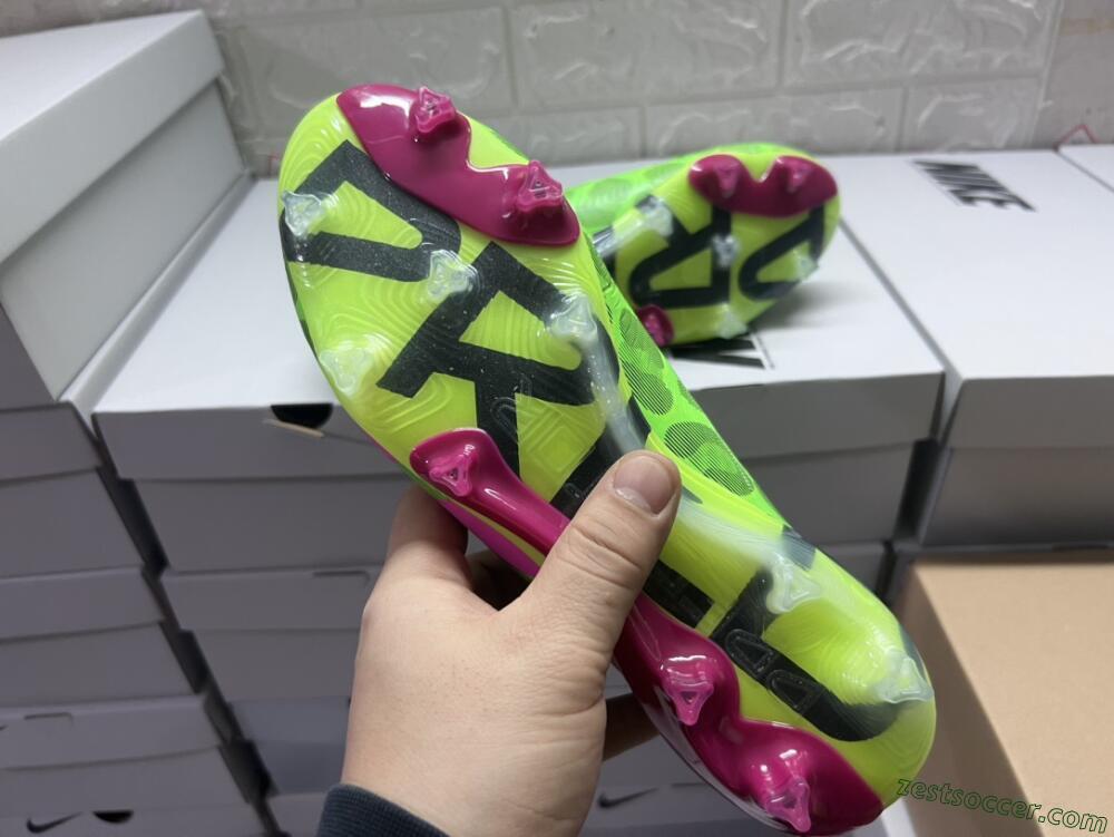 Adidas Predator Accuracy.1 FG Low-Tops Soccer Cleats - Green/Yellow/Purple