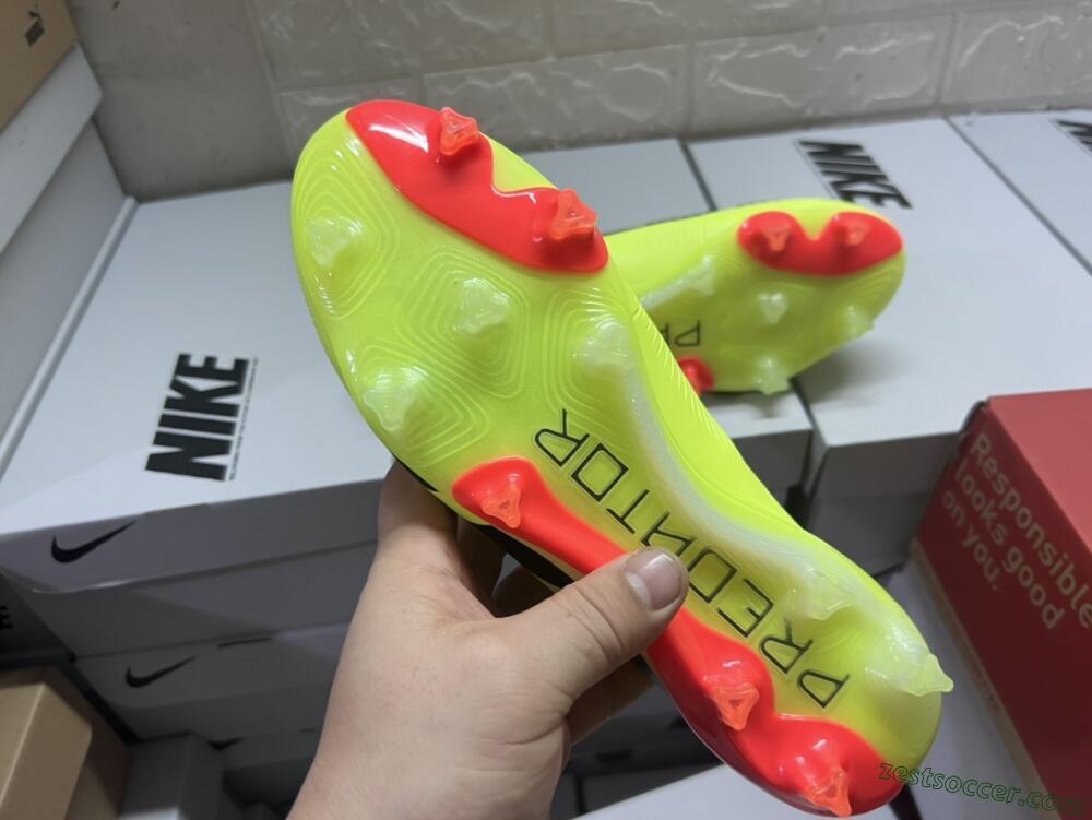 Adidas Predator Accuracy.1 FG Low-Tops Soccer Cleats - Green/Red/Black