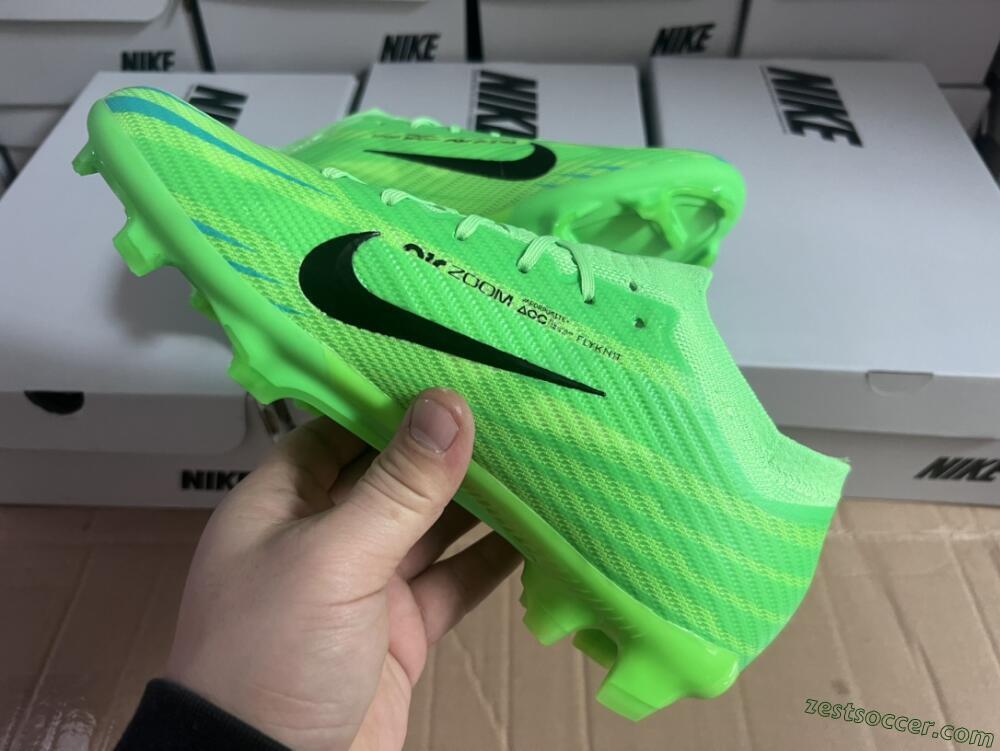 Nike Air Zoom Mercurial Vapor 15 Elite FG Low-Tops Soccer Cleats - Green/Yellow/Black