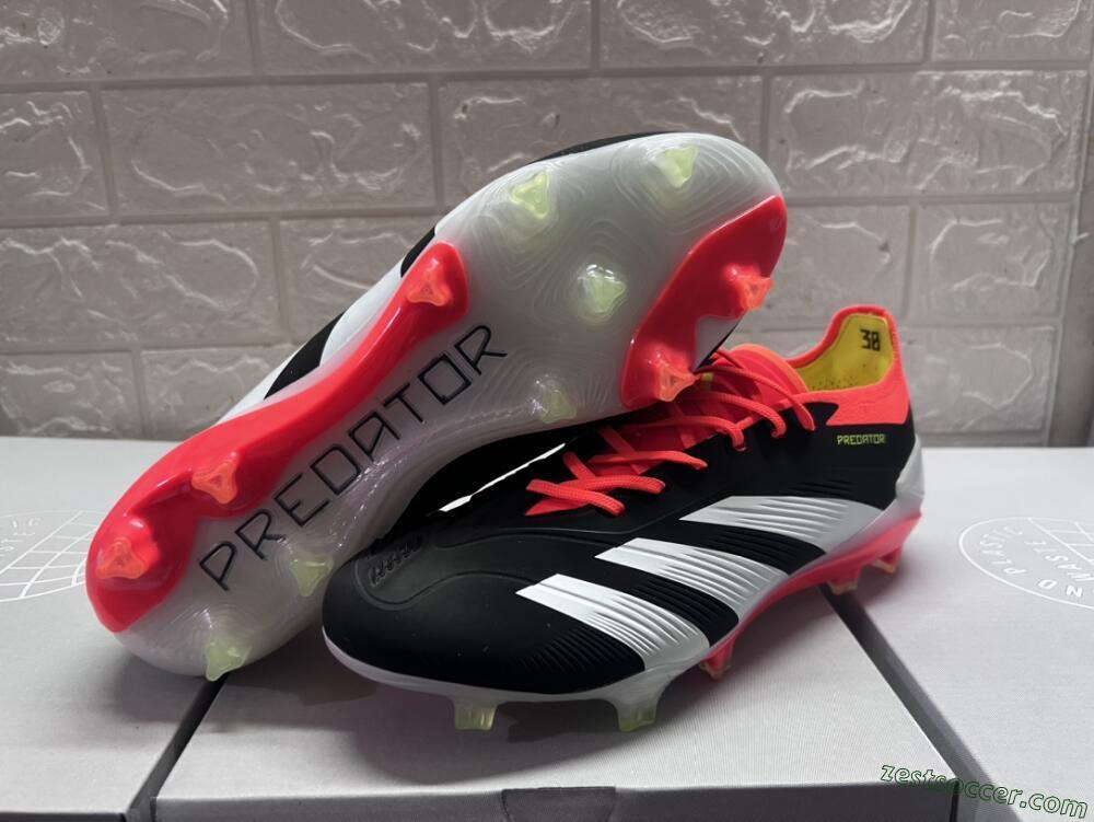 Adidas Predator Accuracy.1 FG Low-Tops Soccer Cleats - Black/White/Red