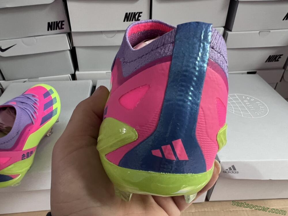 Adidas X Speedportal .1 2022 World Cup Boots FG Low-Tops Soccer Cleats - Pink/Purple/Blue/Green