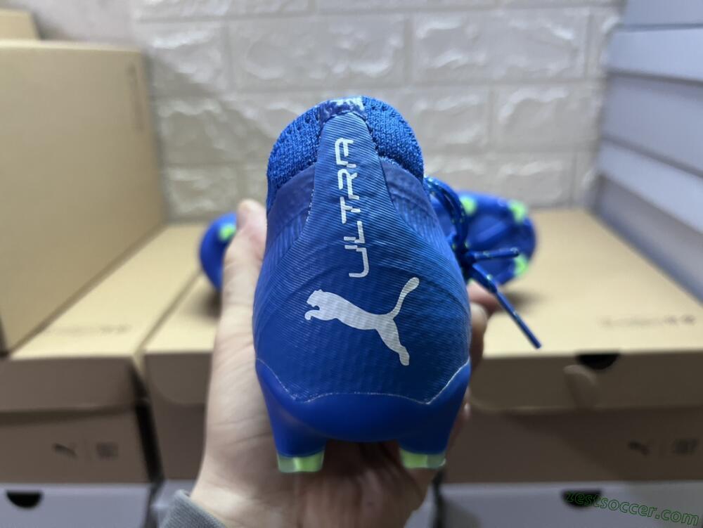 Puma Ultra Ultimate FG Low-Tops Soccer Cleats - Blue/White/Yellow