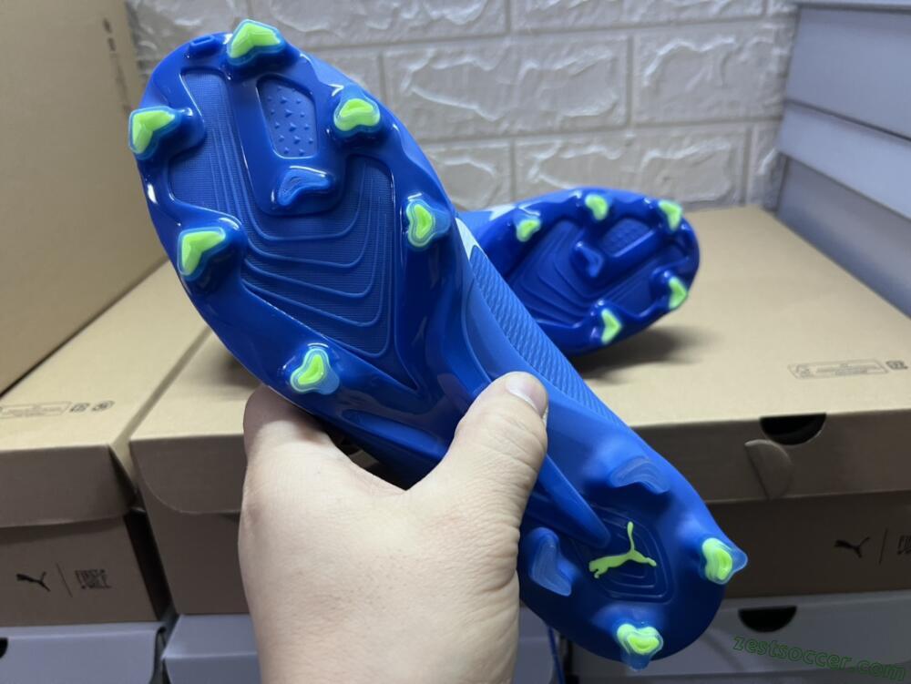 Puma Ultra Ultimate FG Low-Tops Soccer Cleats - Blue/White/Yellow
