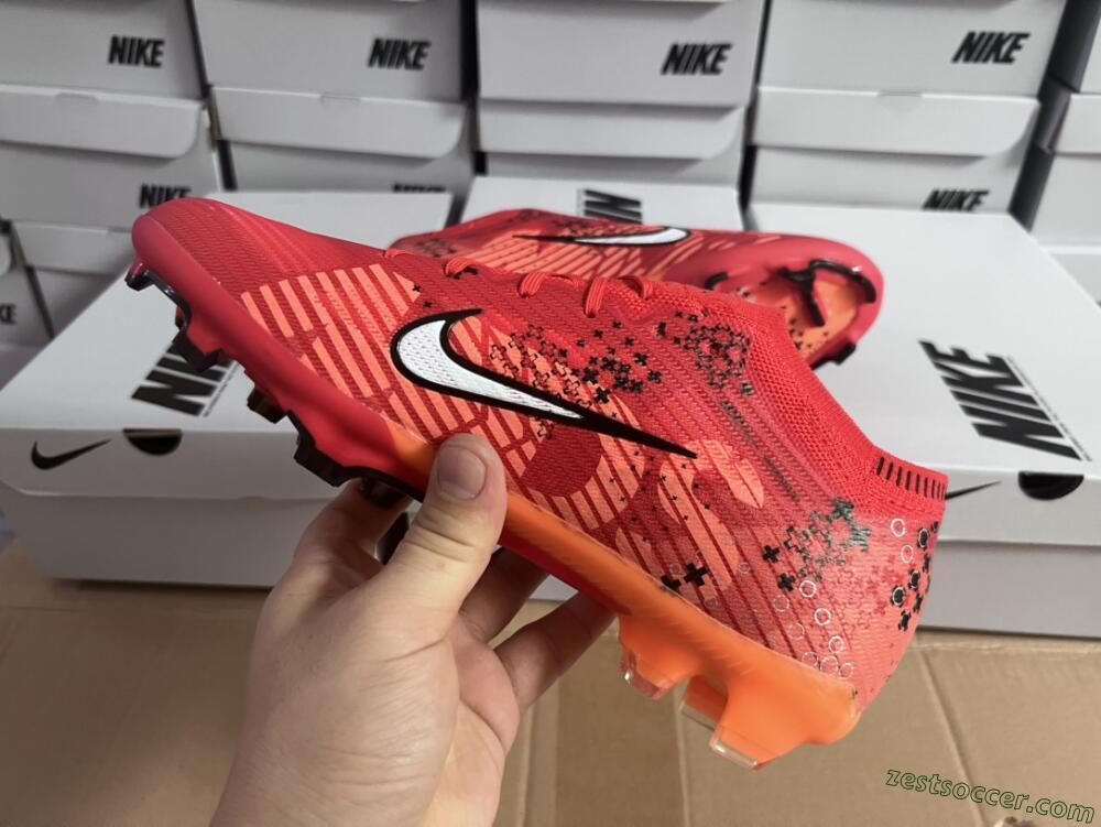 Nike AIR Zoom Mercurial Vapor 15 Elite FG Low-Tops Soccer Cleats - Orange/White/Black