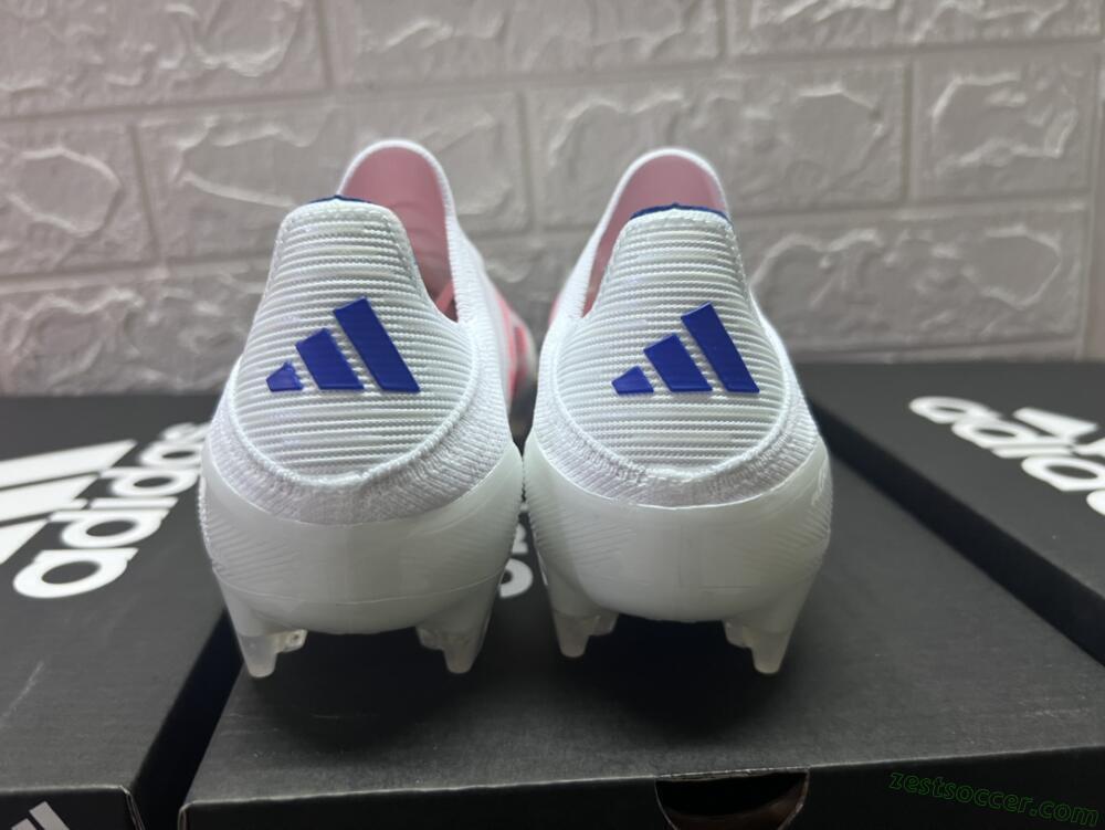 Adidas F50 Adizero FG Low-Tops Soccer Cleats - White/Red/Blue