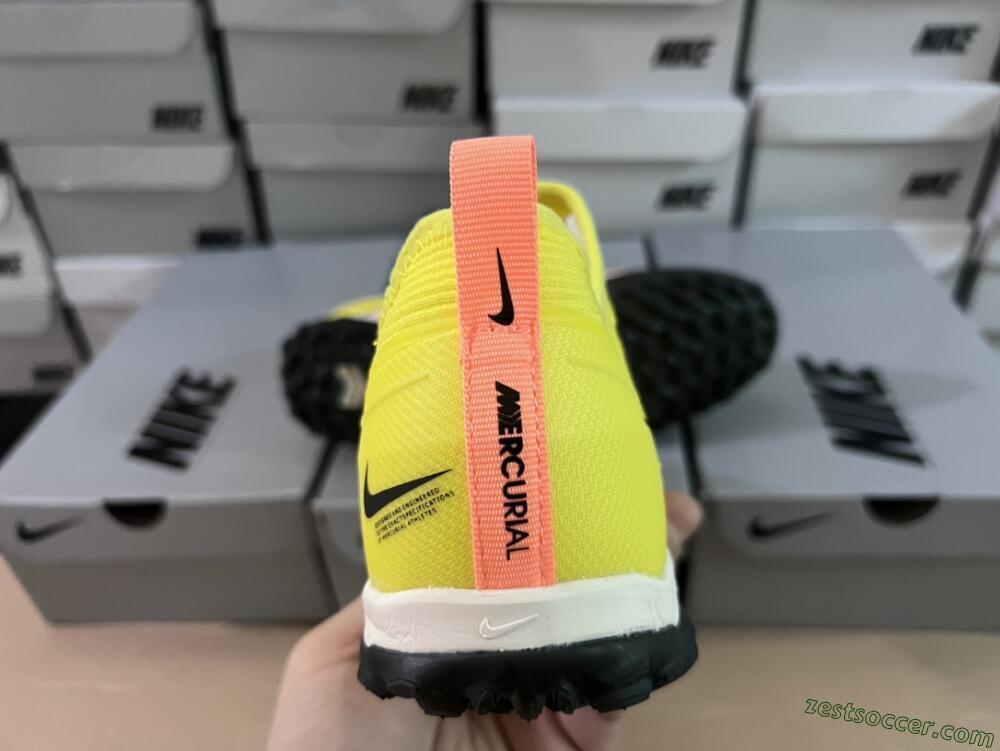 Nike Air Zoom Mercurial Vapor 15 Pro TF Low-Tops Soccer Shoes - Yellow/Pink/White/Black