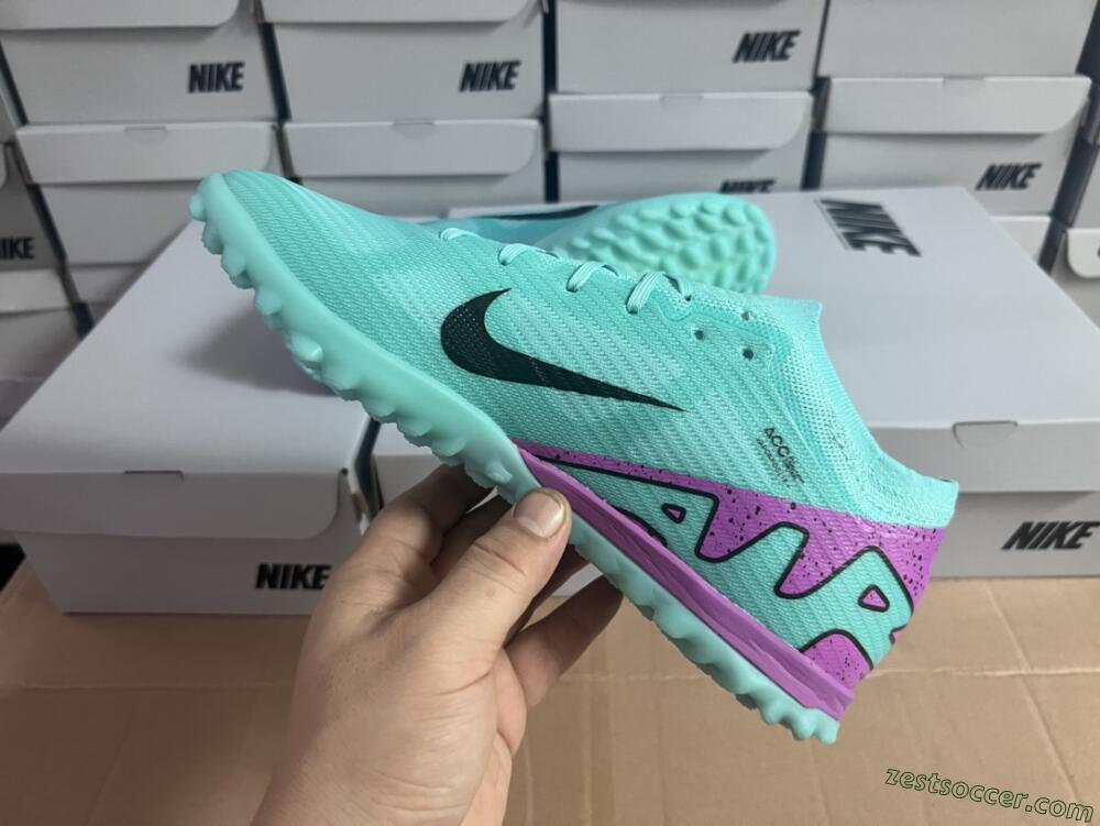 Nike Air Zoom Mercurial Vapor 15 Elite TF Low-Tops Soccer Shoes - Blue/Black/Purple