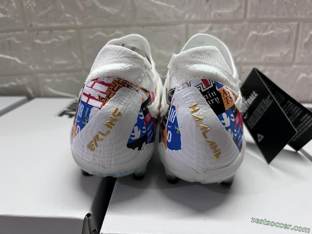 Harry Kane X Nike Phantom GX Elite FG Low-Tops Soccer Cleats - White/Rainbow