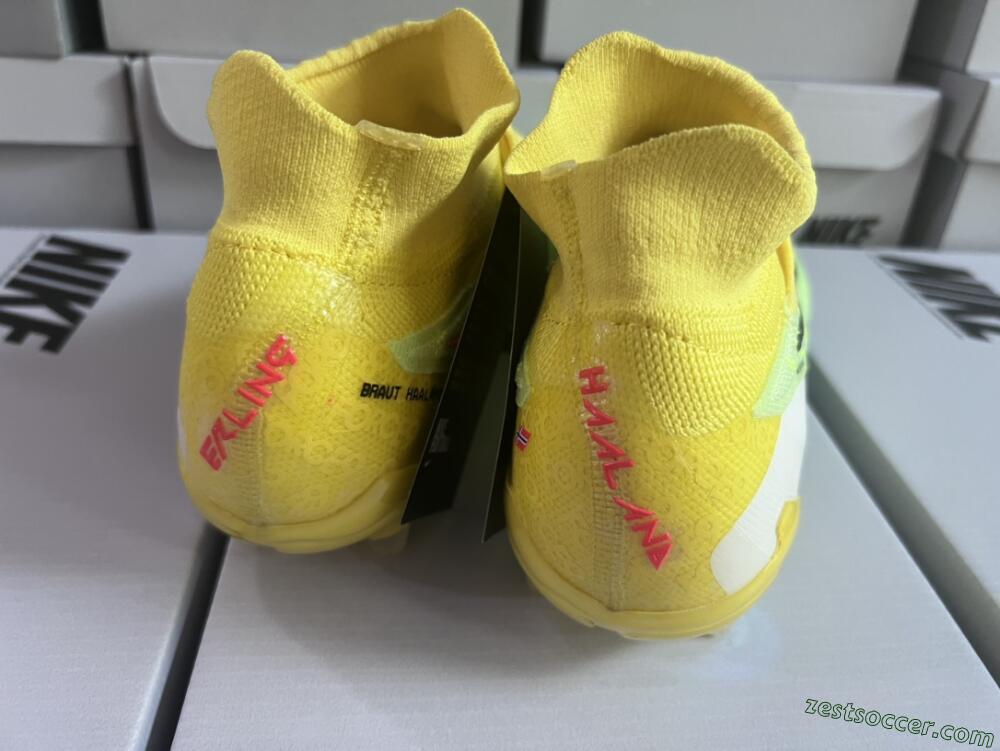 Nike Phantom GX Elite DF FG High-Tops Soccer Cleats - Yellow/Green/Black/Red