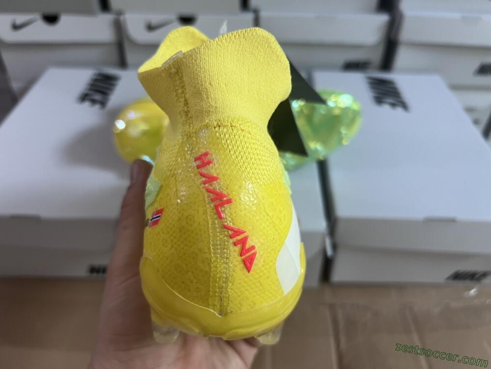 Nike Phantom GX Elite DF FG High-Tops Soccer Cleats - Yellow/Green/Black/Red