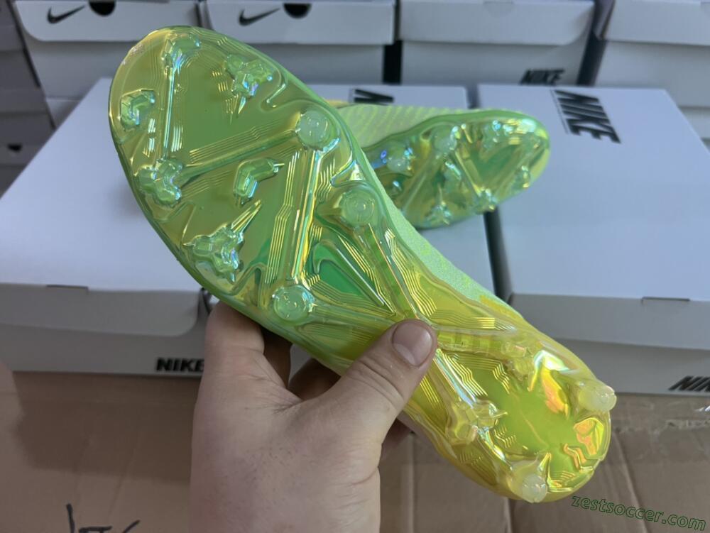 Nike Phantom GX Elite DF FG High-Tops Soccer Cleats - Yellow/Green/Black/Red